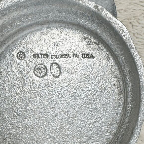 Wilton Tankard Baluster Mug and Saucer RWP Pewter Set of 2 Decorative Creamer - Picture 8 of 8